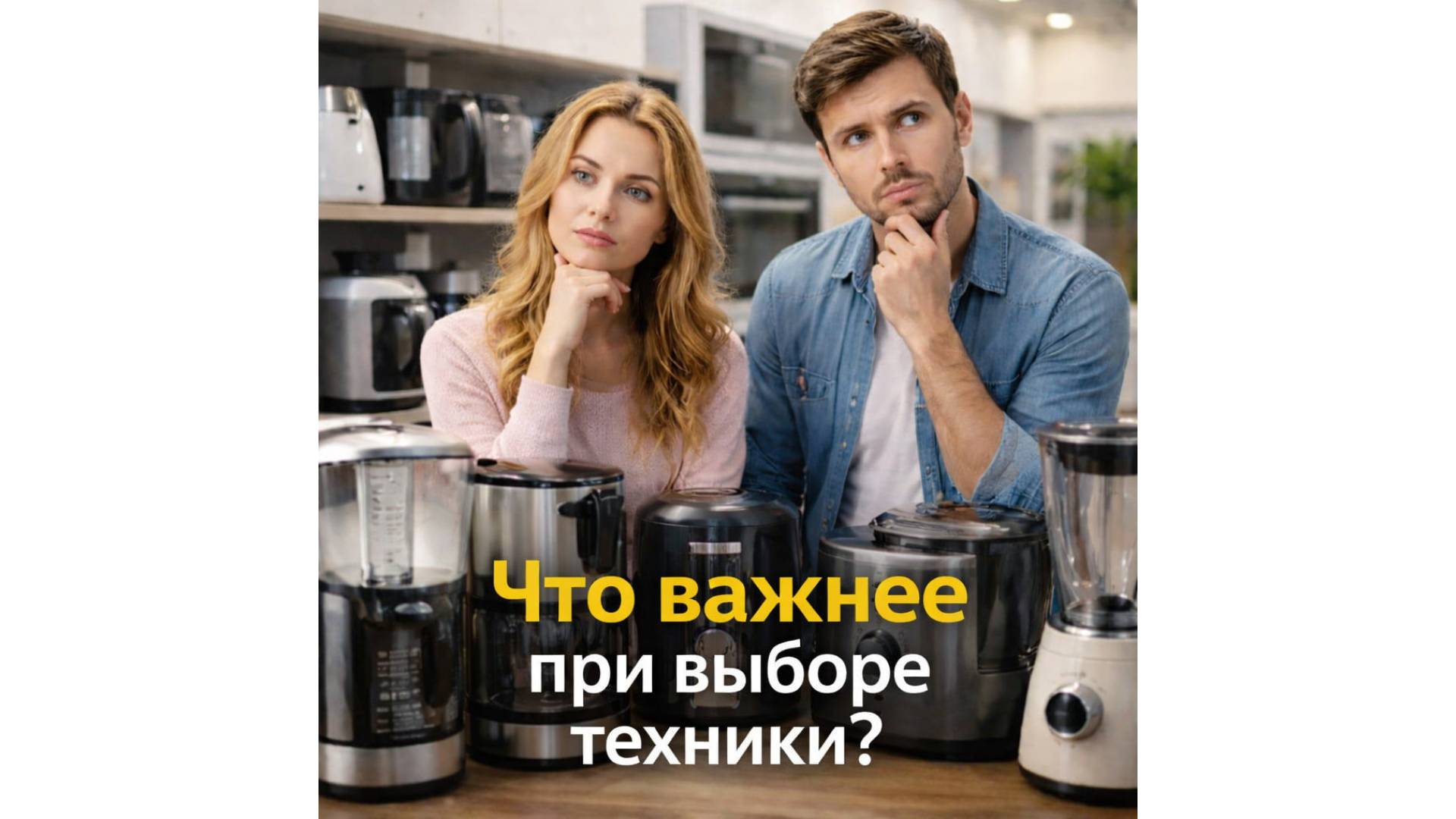 Что важнее при выборе техники: надёжность, компактность или дизайн? 