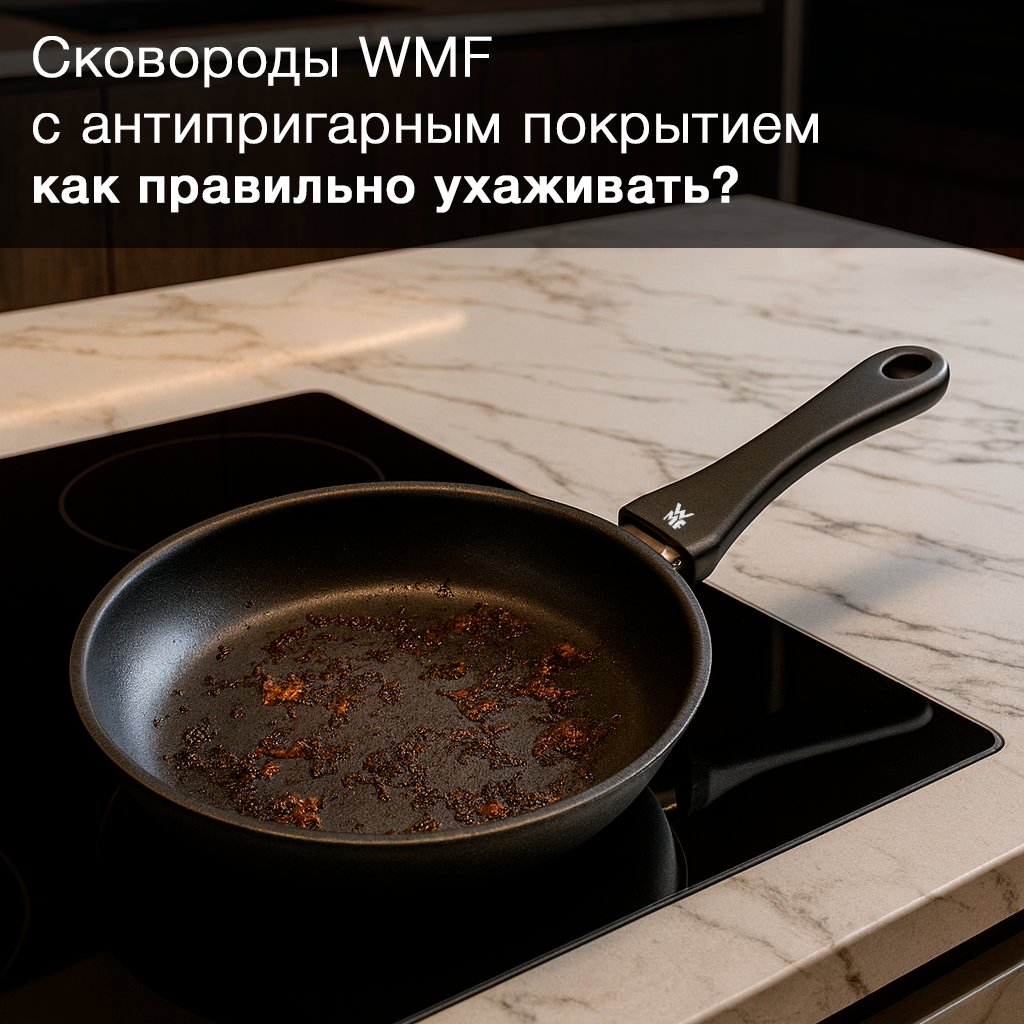 Начала пригорать сковорода? Правильный уход за сковородой WMF.