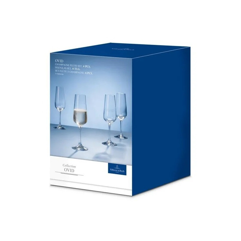 Набор бокалов Villeroy & Boch Ovid champagne glass 4 шт. 250 мл 1172098130